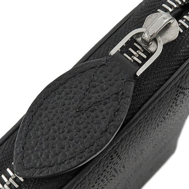ルイヴィトン LOUIS VUITTON ジッピー ウォレット M61867 ノワール モノグラムマヒナ 長財布 シルバー金具 黒 ラウンドファスナー