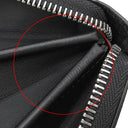 ルイヴィトン LOUIS VUITTON ジッピー ウォレット M61867 ノワール モノグラムマヒナ 長財布 シルバー金具 黒 ラウンドファスナー