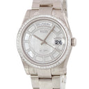 腕時計 ロレックス ROLEX デイデイト 36 カルーセル 118399BR ランダム番 自動巻き メンズ 未使用 ランダム番 K18WG バーコード付き保護シール