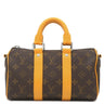 ルイヴィトン LOUIS VUITTON キーポル バンドリエール25 M12733 サフランイエロー モノグラムマカサー 2WAYバッグ シルバー金具 ボストン ショルダー