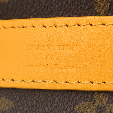 ルイヴィトン LOUIS VUITTON キーポル バンドリエール25 M12733 サフランイエロー モノグラムマカサー 2WAYバッグ シルバー金具 ボストン ショルダー