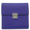 エルメス HERMES クリック12 ブルーエレクトリック シェーブル 三つ折り財布 シルバー金具 青 コンパクトウォレット