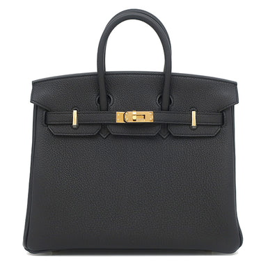 エルメス HERMES バーキン25 ブラック トゴ ハンドバッグ ゴールド金具 新品 未使用 黒 2026年製