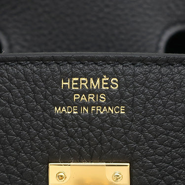 エルメス HERMES バーキン25 ブラック トゴ ハンドバッグ ゴールド金具 新品 未使用 黒 2026年製