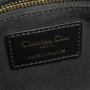 クリスチャン・ディオール Christian Dior レディディオール ミニ ブラック レザー 2WAYバッグ ゴールド金具 チェーンショルダー ハンドバッグ カナージュ