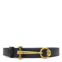 グッチ GUCCI ホースビット スキニーベルト 80/32 309898 ブラック レザー ベルト ゴールド金具 黒