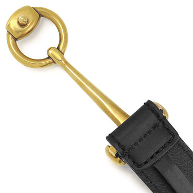 グッチ GUCCI ホースビット スキニーベルト 80/32 309898 ブラック レザー ベルト ゴールド金具 黒