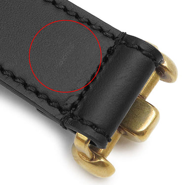 グッチ GUCCI ホースビット スキニーベルト 80/32 309898 ブラック レザー ベルト ゴールド金具 黒