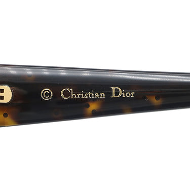 クリスチャン・ディオール Christian Dior レディ ディオール スタッズ 56□17 086O7 ブラウン アセテート メタル サングラス ゴールド金具 スクエア マーブル