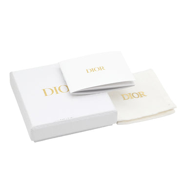クリスチャン・ディオール Christian Dior ロゴ ラインストーン シルバー GP ラインストーン ピアス CD 両耳用 スタッドピアス