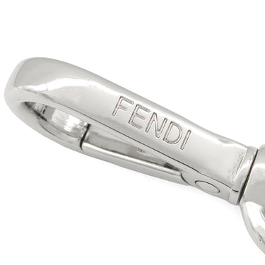 フェンディ FENDI ズッカ柄 AirPods Proケース ブラック×黄色 プラスチック レザー 小物 シルバー金具 黒 黄色 AirPodsホルダー