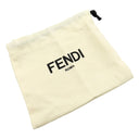 フェンディ FENDI ズッカ柄 AirPods Proケース ブラック×黄色 プラスチック レザー 小物 シルバー金具 黒 黄色 AirPodsホルダー