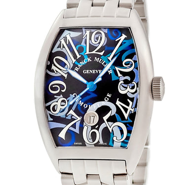 腕時計 フランクミュラー FRANCK MULLER カサブランカ カモフラージュ 8880CDTBRCAMOUFLAGE 自動巻き メンズ ブルー トノー デイト 限定