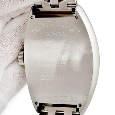 腕時計 フランクミュラー FRANCK MULLER カサブランカ カモフラージュ 8880CDTBRCAMOUFLAGE 自動巻き メンズ ブルー トノー デイト 限定
