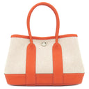 エルメス HERMES ネオ ガーデン23 エクリュ×オレンジフィールド ネゴンダ トワルアッシュヴァイキング ハンドバッグ シルバー金具 新品 未使用 ガーデンパーティー ミニ 2025年製