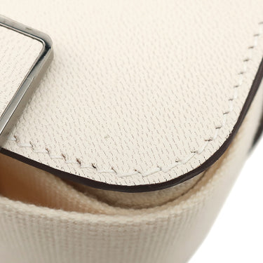 エルメス HERMES ゲタ ナタ シェーブル ショルダーバッグ シルバー金具 白 アイボリー H金具 2024年製