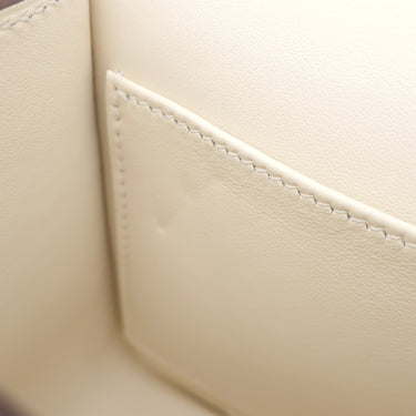 エルメス HERMES ゲタ ナタ シェーブル ショルダーバッグ シルバー金具 白 アイボリー H金具 2024年製