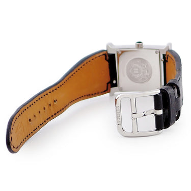 腕時計 エルメス HERMES Hウォッチ PM HH1.231 クオーツ レディース 純正ダイヤ H型 ブラック 黒 アラビア スクエア