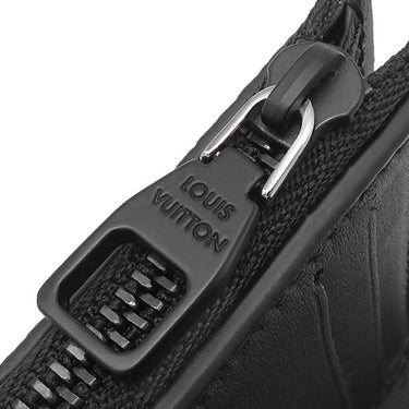 ルイヴィトン LOUIS VUITTON ヴィクター ウォレット M26250 ノワール カーフ ワクシーカーフレザー 三つ折り財布 シルバー金具 黒 コンパクトウォレット