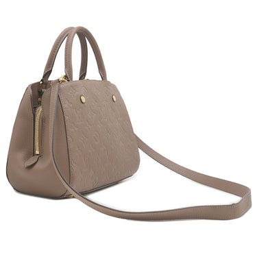 ルイヴィトン LOUIS VUITTON モンテーニュBB トープ系 モノグラムアンプラント 2WAYバッグ ゴールド金具 ショルダーバッグ