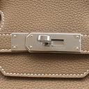 エルメス HERMES バーキン35 エトゥープ トゴ ハンドバッグ シルバー金具 グレージュ
