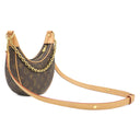 ルイヴィトン LOUIS VUITTON ループ M81098 モノグラム モノグラムキャンバス 2WAYバッグ ゴールド金具 茶 ハンドバッグ ショルダー ハーフムーン
