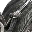 バレンシアガ BALENCIAGA ル カゴール 719065 ブラック デニム ショルダーバッグ シルバー金具 黒 デニム