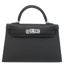 エルメス HERMES ミニケリードゥ 外縫い ブラック ヴォーエプソン 2WAYバッグ シルバー金具 黒 ショルダー 2026年製