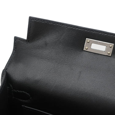 エルメス HERMES ミニケリードゥ 外縫い ブラック ヴォーエプソン 2WAYバッグ シルバー金具 黒 ショルダー 2026年製