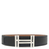 エルメス HERMES コンスタンスH #100 H オ カレ ブラック×ゴールド トゴ ボックスカーフ #100 ベルト シルバー金具 新品 未使用 リバーシブル キット 2025年製