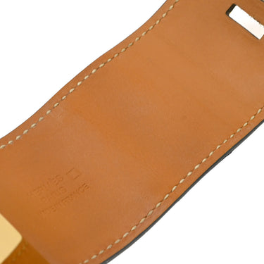 エルメス HERMES コリエ ド シアン カクタス×ゴールド アリゲーター GP T2 ブレスレット ゴールド金具 緑 艶あり