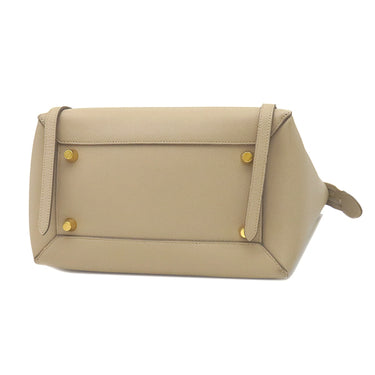 セリーヌ CELINE ベルトバッグ ミニ ベージュ レザー ハンドバッグ ゴールド金具 ショルダーストラップ欠品