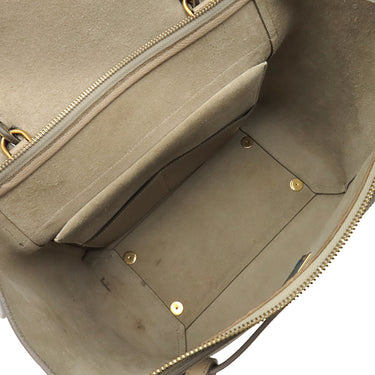 セリーヌ CELINE ベルトバッグ ミニ ベージュ レザー ハンドバッグ ゴールド金具 ショルダーストラップ欠品