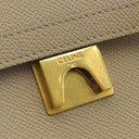 セリーヌ CELINE ベルトバッグ ミニ ベージュ レザー ハンドバッグ ゴールド金具 ショルダーストラップ欠品
