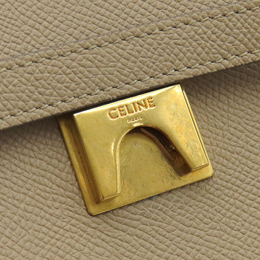 セリーヌ CELINE ベルトバッグ ミニ ベージュ レザー ハンドバッグ ゴールド金具 ショルダーストラップ欠品