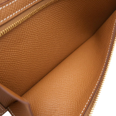 エルメス HERMES ベアンスフレ ゴールド ヴォーエプソン 長財布 ゴールド金具 茶 2024年製