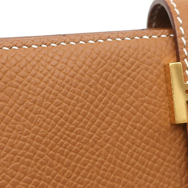 エルメス HERMES ベアンスフレ ゴールド ヴォーエプソン 長財布 ゴールド金具 茶 2024年製