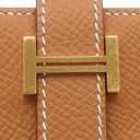 エルメス HERMES ベアンスフレ ゴールド ヴォーエプソン 長財布 ゴールド金具 茶 2024年製