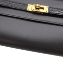 エルメス HERMES ケリーウォレット ロング トゥーゴー タッチ アルドワーズ×ブラック ボックスカーフ アリゲーター 長財布 ゴールド金具 2025年製