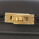 エルメス HERMES ケリーウォレット ロング トゥーゴー タッチ アルドワーズ×ブラック ボックスカーフ アリゲーター 長財布 ゴールド金具 2025年製