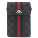 バレンシアガ BALENCIAGA BALENCIAGA × GUCCI ザ ハッカー プロジェクト 680130 ブラック キャンバス レザー ショルダーバッグ シルバー金具 グッチコラボ