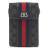 バレンシアガ BALENCIAGA BALENCIAGA × GUCCI ザ ハッカー プロジェクト 680130 ブラック キャンバス レザー ショルダーバッグ シルバー金具 グッチコラボ
