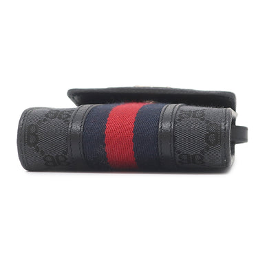 バレンシアガ BALENCIAGA BALENCIAGA × GUCCI ザ ハッカー プロジェクト 680130 ブラック キャンバス レザー ショルダーバッグ シルバー金具 グッチコラボ