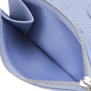 ルイヴィトン LOUIS VUITTON ポルトフォイユ リサ M26518 ブルーフロス モノグラムアンプラント 二つ折り財布 シルバー金具 コンパクト