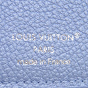 ルイヴィトン LOUIS VUITTON ポルトフォイユ リサ M26518 ブルーフロス モノグラムアンプラント 二つ折り財布 シルバー金具 コンパクト