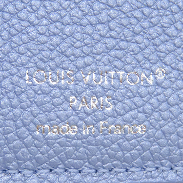 ルイヴィトン LOUIS VUITTON ポルトフォイユ リサ M26518 ブルーフロス モノグラムアンプラント 二つ折り財布 シルバー金具 コンパクト