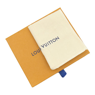 ルイヴィトン LOUIS VUITTON ポルトフォイユ リサ M26518 ブルーフロス モノグラムアンプラント 二つ折り財布 シルバー金具 コンパクト