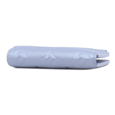 ルイヴィトン LOUIS VUITTON ポルトフォイユ リサ M26518 ブルーフロス モノグラムアンプラント 二つ折り財布 シルバー金具 コンパクト