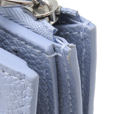 ルイヴィトン LOUIS VUITTON ポルトフォイユ リサ M26518 ブルーフロス モノグラムアンプラント 二つ折り財布 シルバー金具 コンパクト