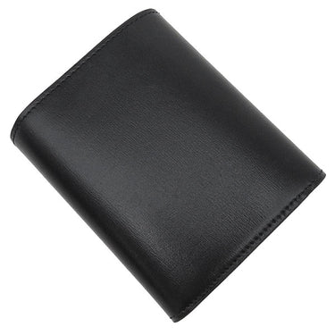 セリーヌ CELINE スモール フラップウォレット トリオンフ 10D783DPV.38SI ブラック カーフ 三つ折り財布 シルバー金具 黒